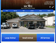 Tablet Screenshot of maurycountyvet.com